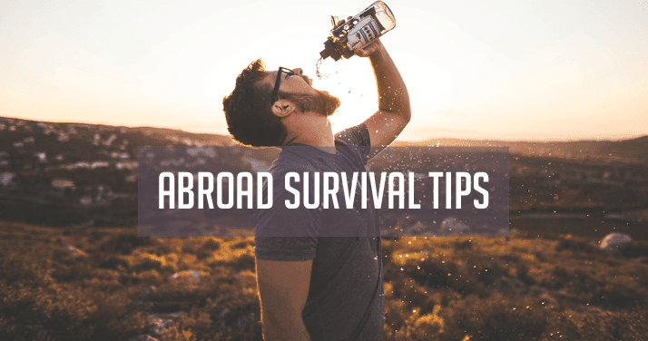 enhancing study abroad experience for students abroad, student bloggers, hydration and exercise tips while traveling, travel health