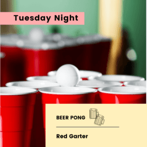 Red Garter Beer Pong Cups