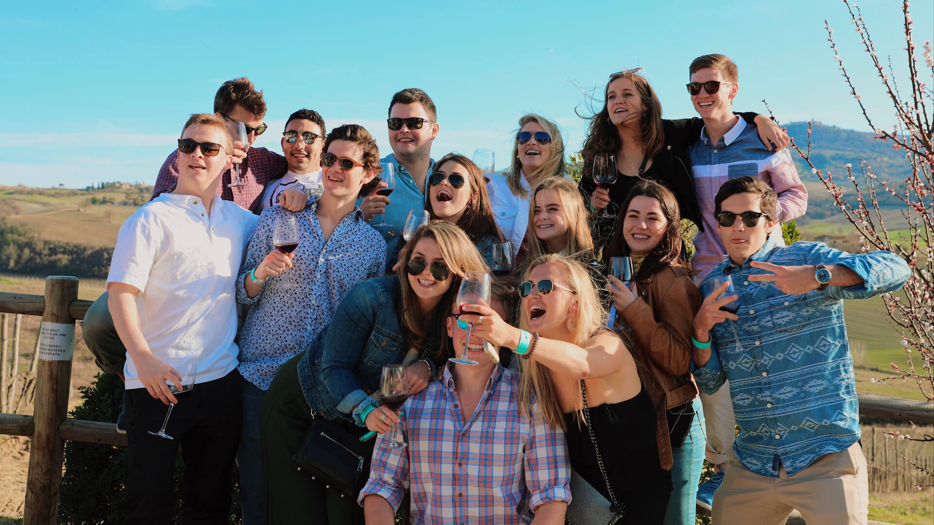 Wine tasting in Tuscany with Bus2alps while spending a semester studying abroad in Europe.